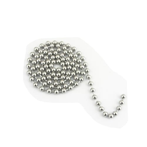 Glory Qin 6mm Stainless Steel Ball Chains & 5 Matching connectors (6mm, 5 feet) - Image 2