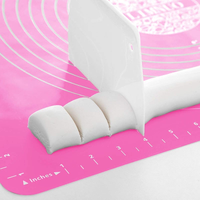 BIG CART Silicon Baking Mat for Pastry Rolling with Measurements Silicone NonStick Fondant Rolling Mat 50 40 cm Multicolour - Image 4