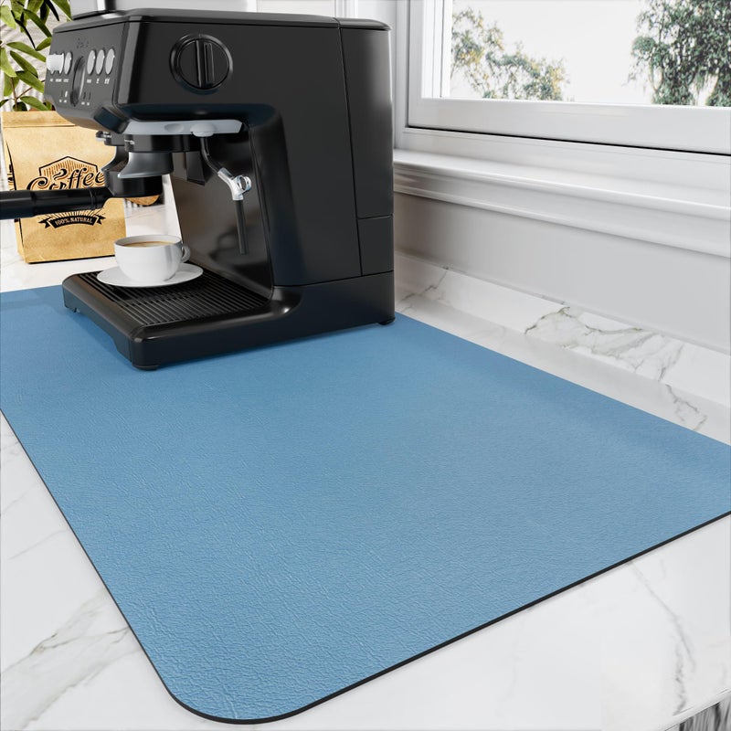 HotLive Coffee Mat  Countertop Coffee Bar Mat  Absorbent StainHiding Dish Drying Mat for Kitchen Counter