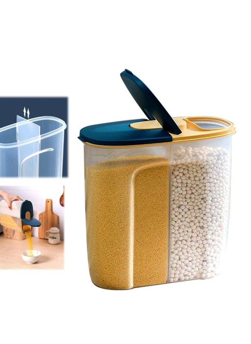 Mazaya 2 in 1 multi-functional storage container for storing grains, legumes and rice and storing ready-made food grains medium  - Image 2