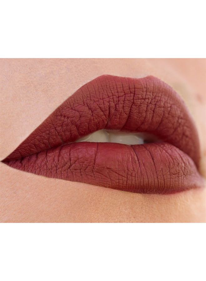 SUAVECITO Suavecita Lipgrip Matte Liquid Lipstick Dancing Queen Brick Red With Hints Of Pink Lip Color Long Lasting Lip Makeup  - Image 2