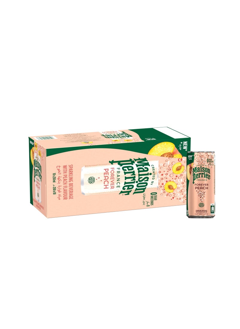 Maison Perrier Peach Slim Can 10x250ml 