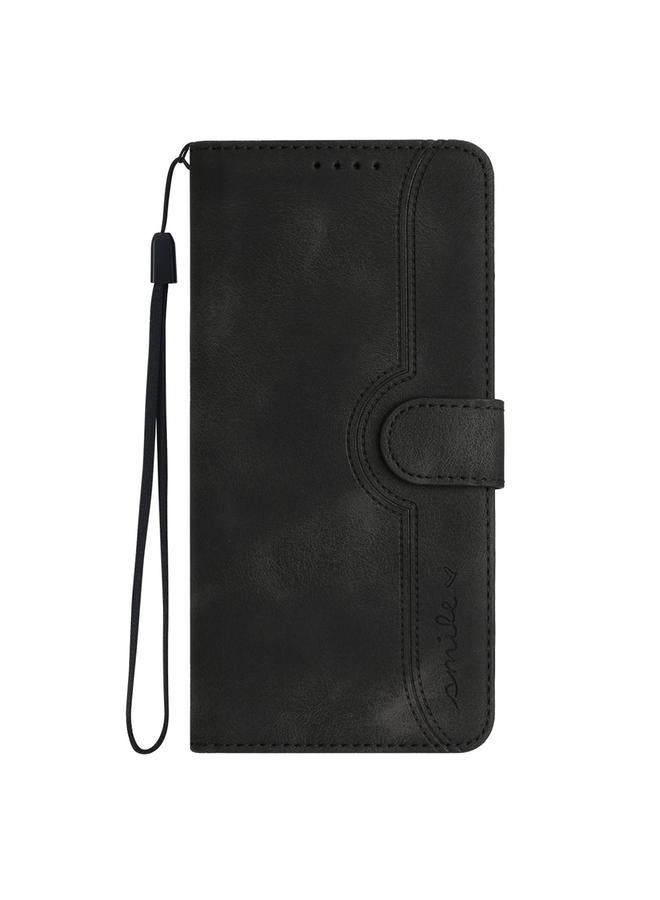 S-TOP Case For iPhone 16 Heart Pattern Skin Feel Leather Phone Case - Image 2