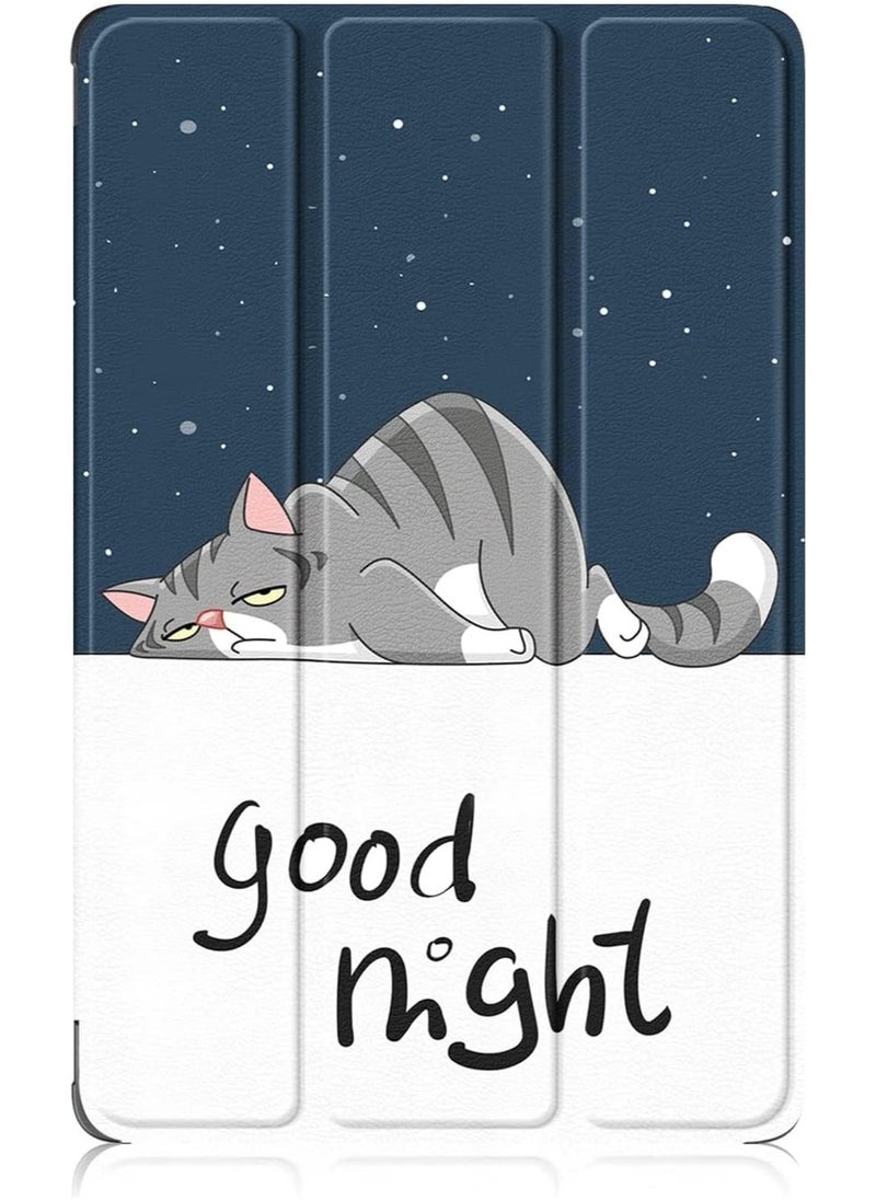Case for Xiaomi Redmi Pad 10.61 inch Released 2022, Tri fold Slim Lightweight Hard Shell Smart Protective Cover with Multi-Angle Stand (Good Night) - Image 4