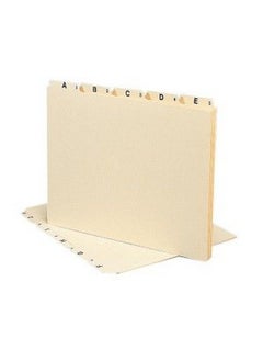 Smead Az Manila Self Tab File Guides25 X Tab Printed A Z 5 Tab(S) Set 8.5" X 11" 1 Set M  - Image 2