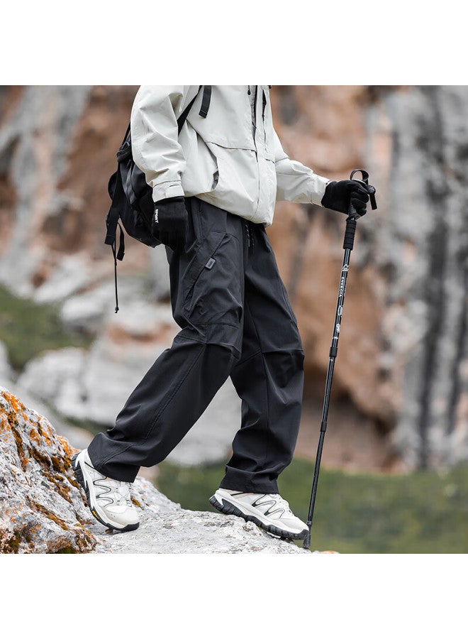 Mmoptop Outdoor Three-proof Combat Pants Men Autumn Winter Mountain Style Workwear Casual Hiking Tactical Pants Mxxk100 Obsidian Black S - Image 3