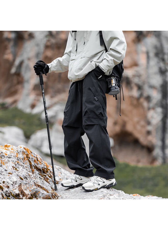 Mmoptop Outdoor Three-proof Combat Pants Men Autumn Winter Mountain Style Workwear Casual Hiking Tactical Pants Mxxk100 Obsidian Black S - Image 1