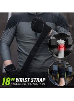 Arabest Workout Gloves Weight Lifting Gloves for Men and Women, Wrist Support Gloves,Breathable Half Finger Exercise Gloves for Weight Training, Pull Up, Gym Fitness, Home Work Out,Exercise  - Image 3