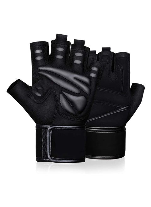 Workout Gloves Weight Lifting Gloves for Men and Women, Wrist Support Gloves,Breathable Half Finger Exercise Gloves for Weight Training, Pull Up, Gym Fitness, Home Work Out,Exercise