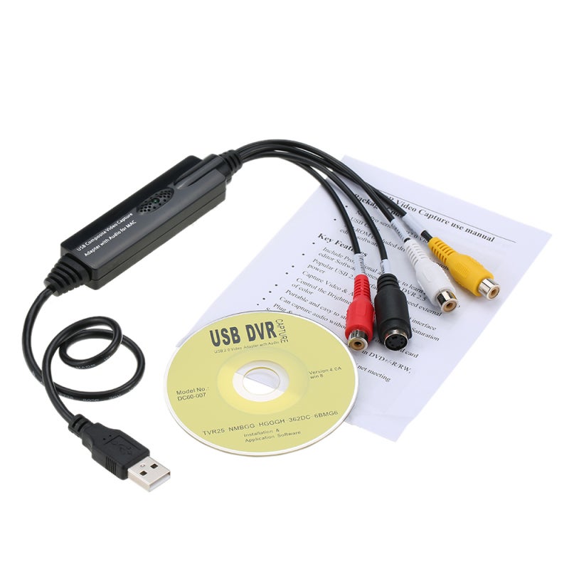 USB Video Capture: USB 2.0 480Mbps Transfer - Mac Compatible Plug & Play, 720*576 High Resolution Video Grabber for Internet Conference, Net Meeting & Video Device Connection - Image 3