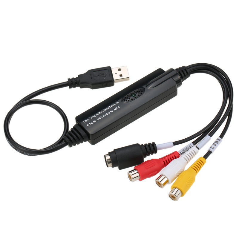 USB Video Capture: USB 2.0 480Mbps Transfer - Mac Compatible Plug & Play, 720*576 High Resolution Video Grabber for Internet Conference, Net Meeting & Video Device Connection - Image 1