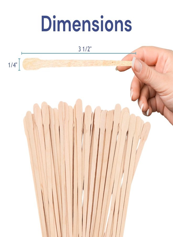 Dukal Reflections Wax Body Treatment Applicators, Beige, 1 Bag, 100 Count, 3-1/2" x 1/4" - Image 3