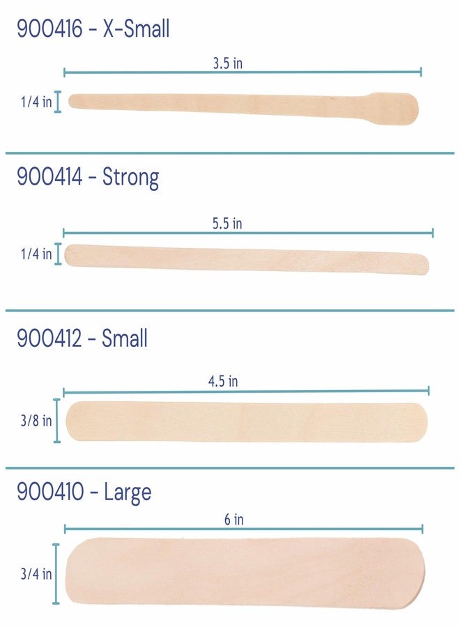 Dukal Reflections Wax Body Treatment Applicators, Beige, 1 Bag, 100 Count, 3-1/2" x 1/4" - Image 4