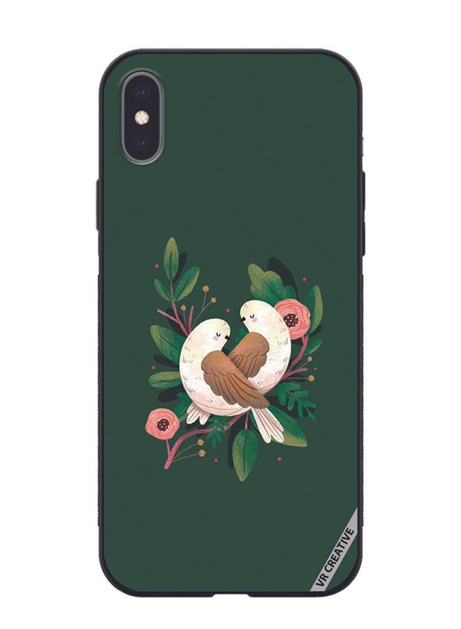 VR CREATIVE Protective Case Cover For Apple iPhone XS Max Birds Design Multicolour - Image 1
