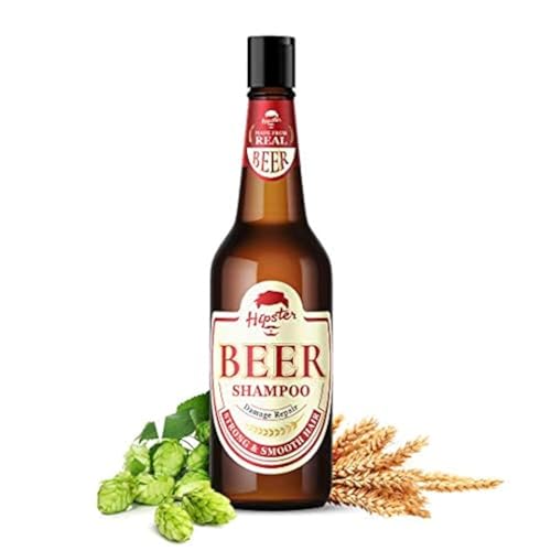 Hipster Beer Shampoo Damage Hair Repair 250ml | For Men and Women | Strong and Smooth Hair | No Alcohol, No Paraben | Yogurt Whey Protein, Soya Protein, Jojoba Extracts | Made In India (Pack of 1) - Image 1