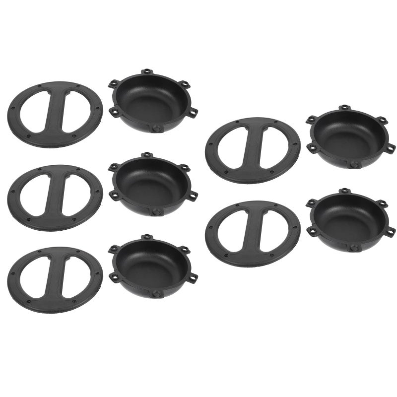 Recessed Speaker Cabinet Handles 5pcs Black 146x38mm Round Carry Handles for Stage Loudspeaker Accessories - Image 2