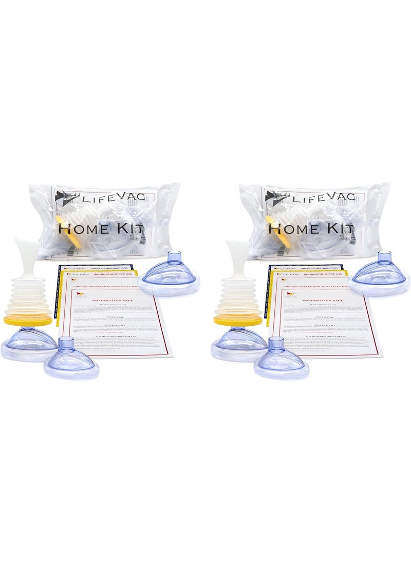 LifeVac LifeVac Home Kit 2 Pack - Portable Suction Rescue Device, First Aid Kit for Kids and Adults, Portable Airway Suction Device for Children and Adults 