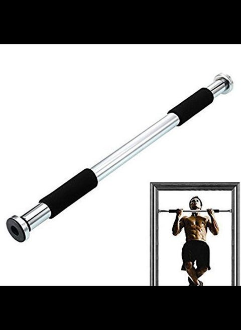 DoorFit Pro Doorway Pull-Up Bar Upgrade｜300lbs Capacity｜Anti-Slip Cushioned Grips｜No-Drill/Screw Dual Modes｜Includes Training Guide (PP-61352Pro)