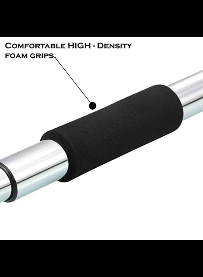 DoorFit Pro Doorway Pull-Up Bar Upgrade _ سعة 300 رطل _ مقابض مضادة للانزلاق _ أوضاع مزدوجة بدون حفر / مسمار _ يتضمن دليل التدريب (PP-61352Pro) - Image 5