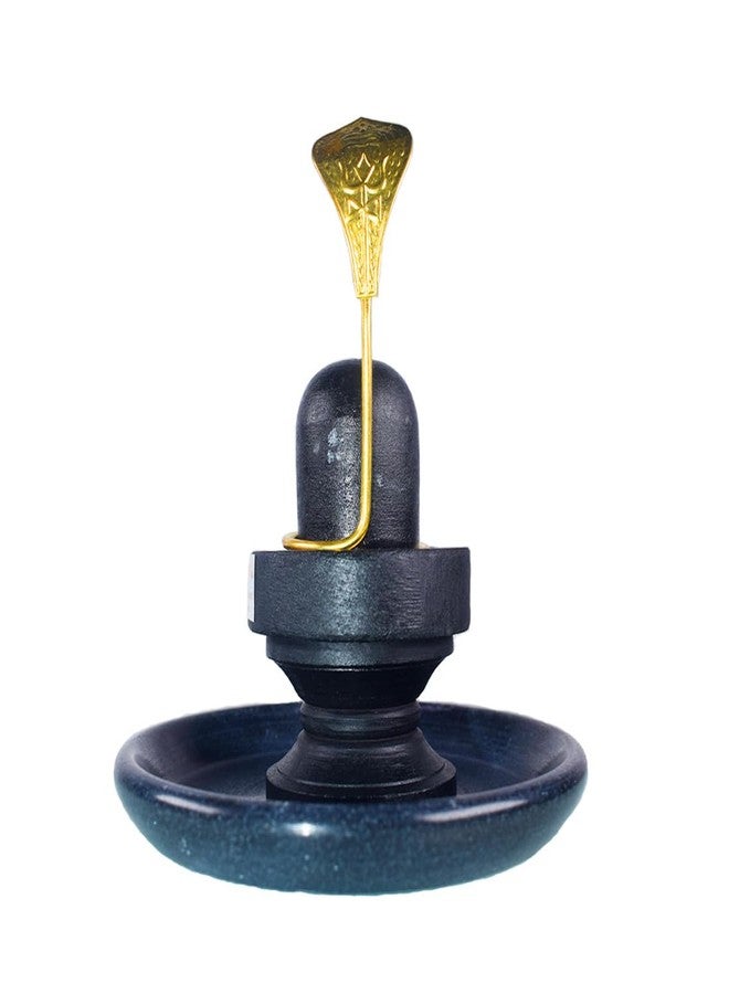 MAYAPURI Original Black Stone Shivling with Abhishek Plate Combo Set | Shiva Lingam for Daily Pooja (2 inches) - Image 5