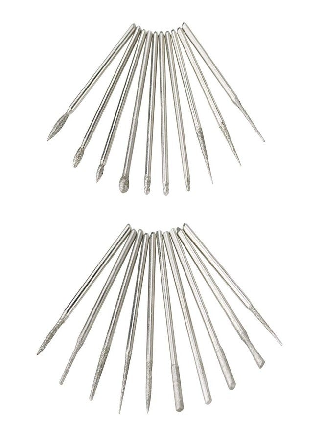 PHYHOO Diamond Burr Bits 2.35MM Diamond Drill Bit Glass Small Pipe Deburring Rotary Tool Accessories 90 Pieces - Image 4