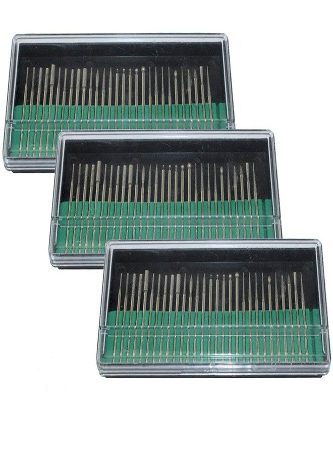PHYHOO Diamond Burr Bits 2.35MM Diamond Drill Bit Glass Small Pipe Deburring Rotary Tool Accessories 90 Pieces - Image 1