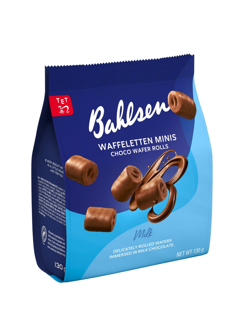 Bahlsen Waffeleten Minis Choco Wafer Rolls 130gm - Image 3