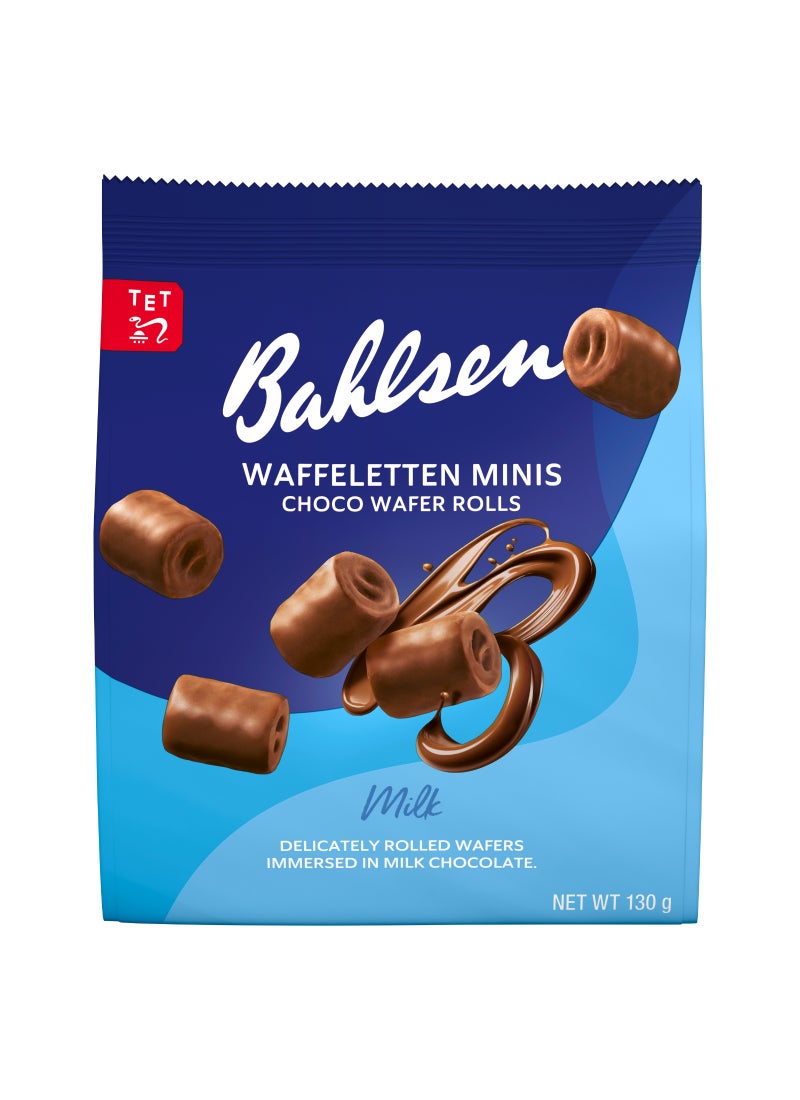Bahlsen Waffeleten Minis Choco Wafer Rolls 130gm - Image 1
