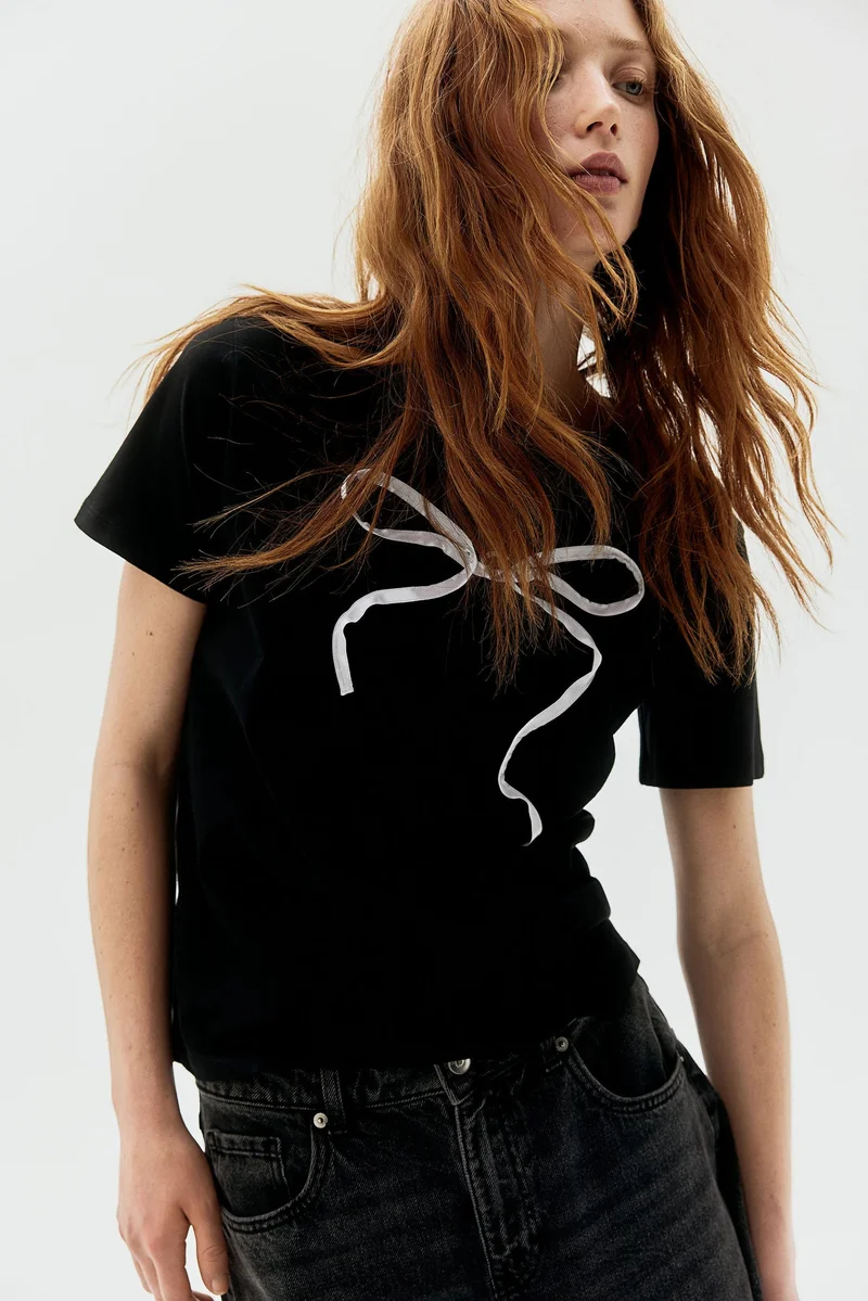 H&M Motif-detail T-shirt