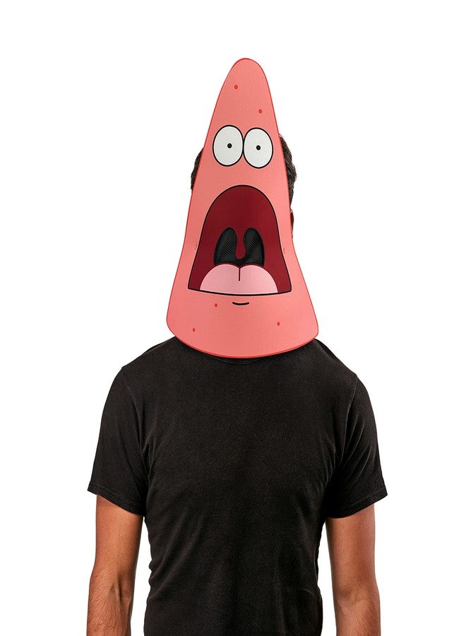 Rubies Costume Accessory SpongeBob SquarePants Surprised Patrick Meme Foam Mask, As Shown, One Size - Image 1