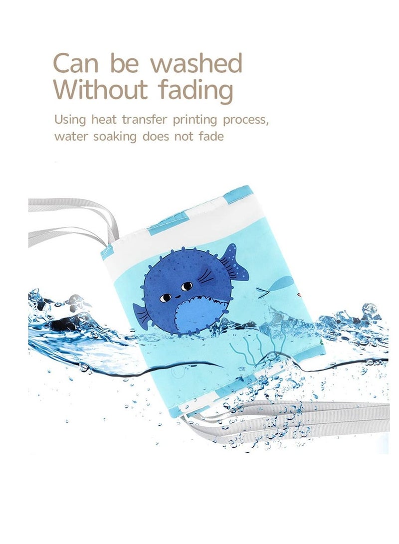 SYOSI Black and White Cloth Books High Contrast Baby Cloth Book for Early Education, Infant Tummy-time Mat, Three-Dimensional Can Bitten and Tear Not Rotten Paper 0-3 Y Baby Toys Underwater World - Image 4