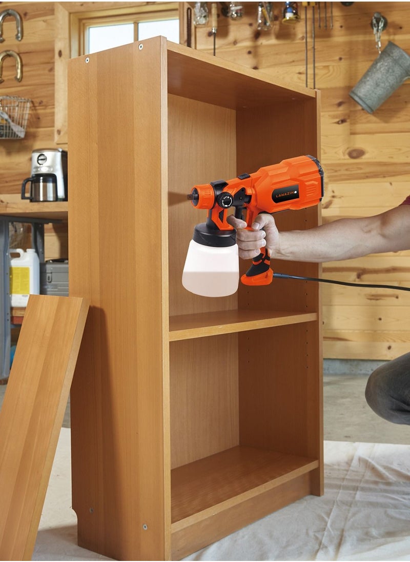 LAWAZIM - Spray Paint Electric Gun with Detachable 800ml Tank 550W 32,000 RPM | Lightweight Easy Spraying and Cleaning- for Home and Outdoors, Painting Projects - Image 1