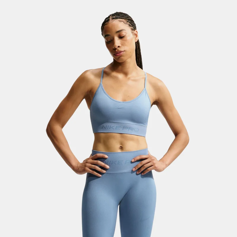 Women's Pro Seamless Dri-FIT Light-Support Padded Training Sports Bra