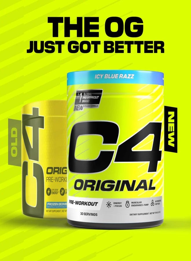 C4 Original Pre Workout Powder Sugar Free for Men & Women 200mg Caffeine + CarnoSyn Beta-Alanine + Creatine + AI Peptides - Watermelon, 30 Servings - Image 5