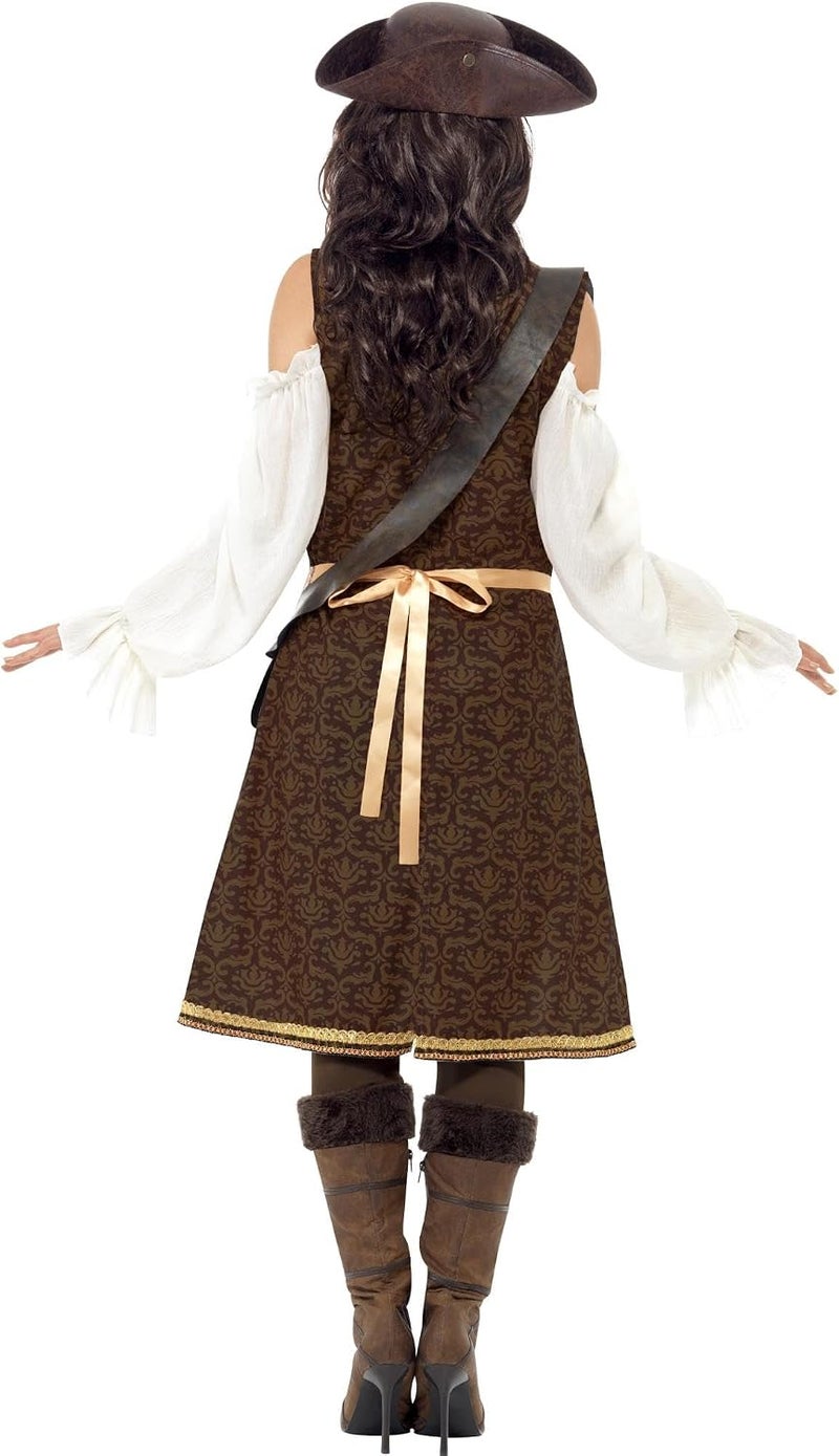 Smiffys High Seas Pirate Wench Costume, Brown, Large (UK Size 16-18) - Image 3