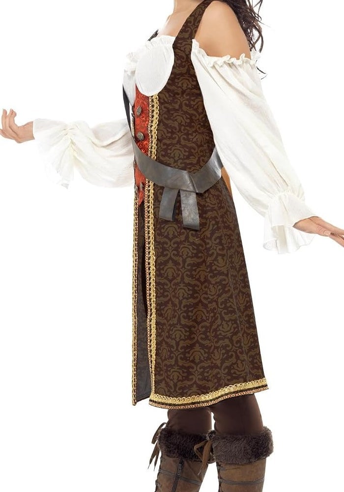 Smiffys High Seas Pirate Wench Costume, Brown, Large (UK Size 16-18) - Image 2
