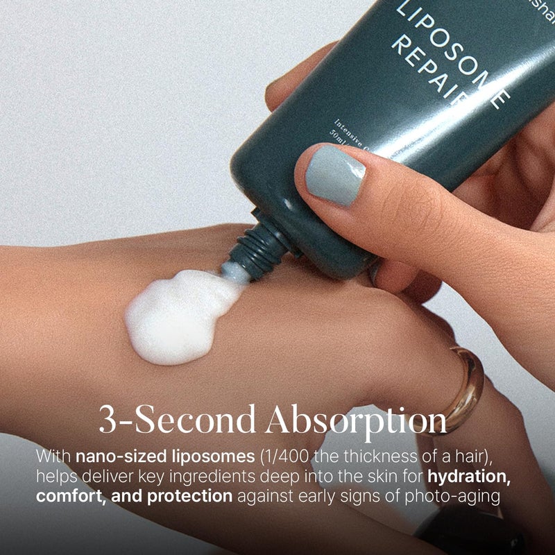 shaishaishai LIPOSOME REPAIR MILKY Cream, Hydrating Lightweight Barrier, Collagen Boost, Ultra-Soothing Moisture, Non-greasy, Fragrance-Free, Korean Skincare, 1.69 fl oz - Image 2