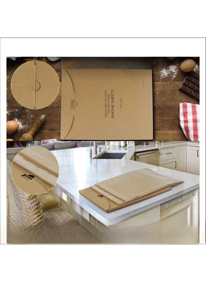 40g Barbecue Paper Oil Absorption 12*1630*40cm Kitchen Baking Lambskin Paper High Quality Daily Use Cooking Utensils-Color:Log Color-Specifications:30*40cm100 Sheets With Box - Image 4