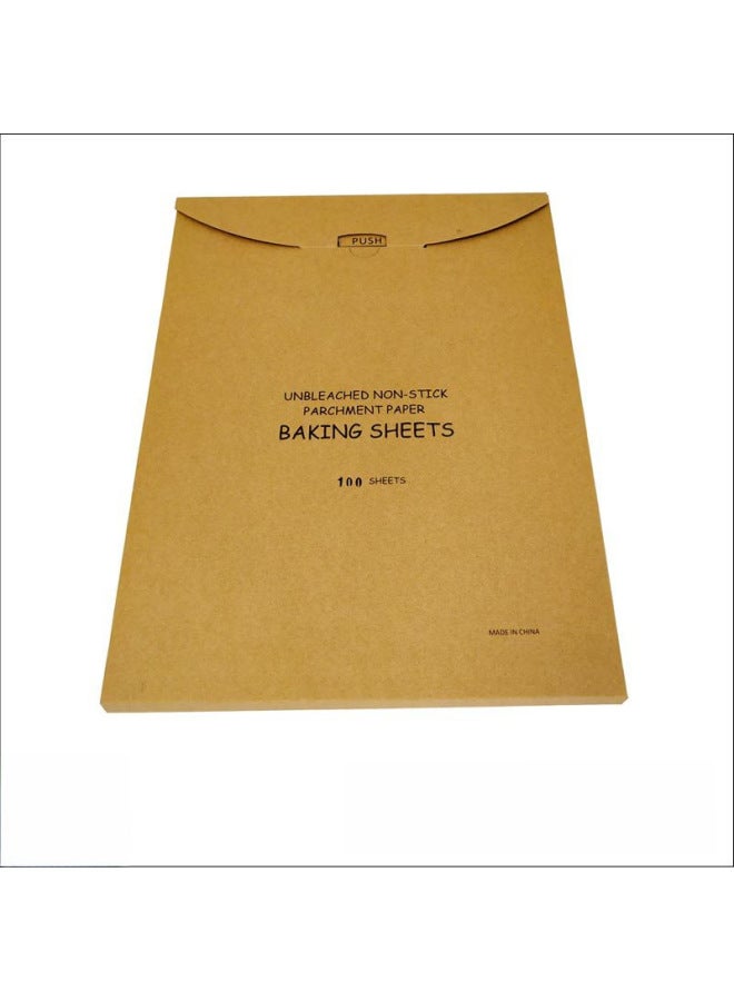 40g Barbecue Paper Oil Absorption 12*1630*40cm Kitchen Baking Lambskin Paper High Quality Daily Use Cooking Utensils-Color:Log Color-Specifications:30*40cm100 Sheets With Box - Image 2