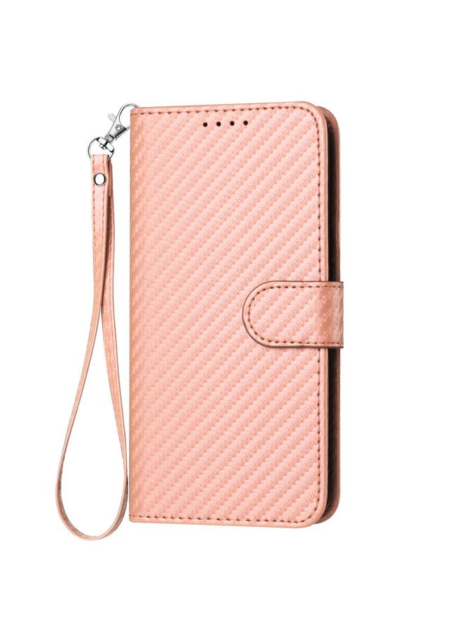 S-TOP Case For Infinix Hot 50 5G YX0070 Carbon Fiber Buckle Leather Phone Case with Lanyard - Image 2