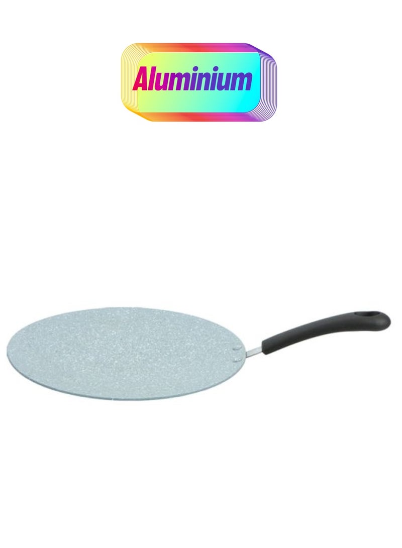 Prestige Aluminum Concave Tawa Grey/Black/Silver 34cm - Image 1