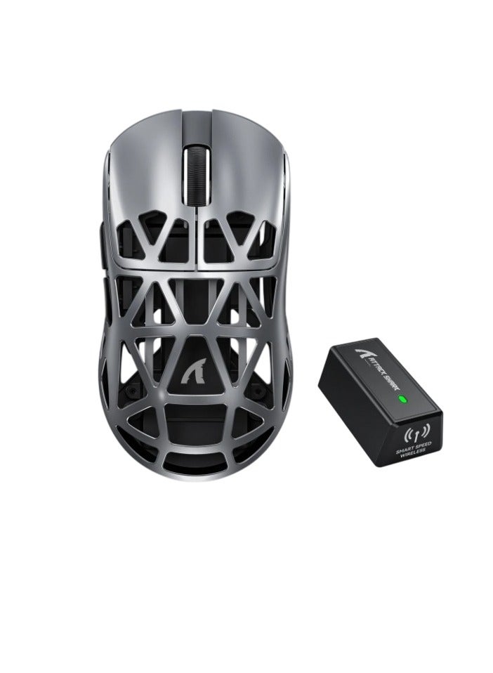 Attack Shark R2 Magnesium Alloy Wireless Mouse, 8k Fast And Accurate Gaming Mouse, Compact And Lightweight Bluetooth Mouse, Elegant Design Computer Mouse With Three Modes, (1pc, Yellowish White) - Image 1