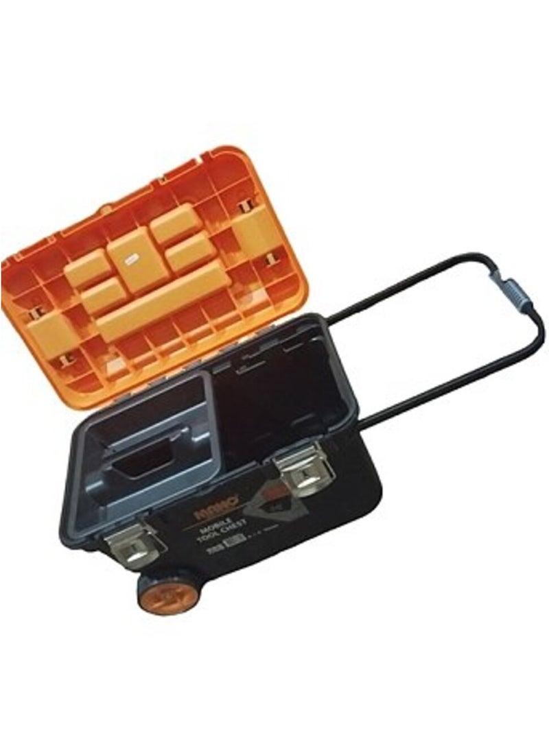 MANO TKM-28 Mobile Tool Chest with Metal Latch – 646x415x390mm Mano Toolbox with Wheels - Image 3