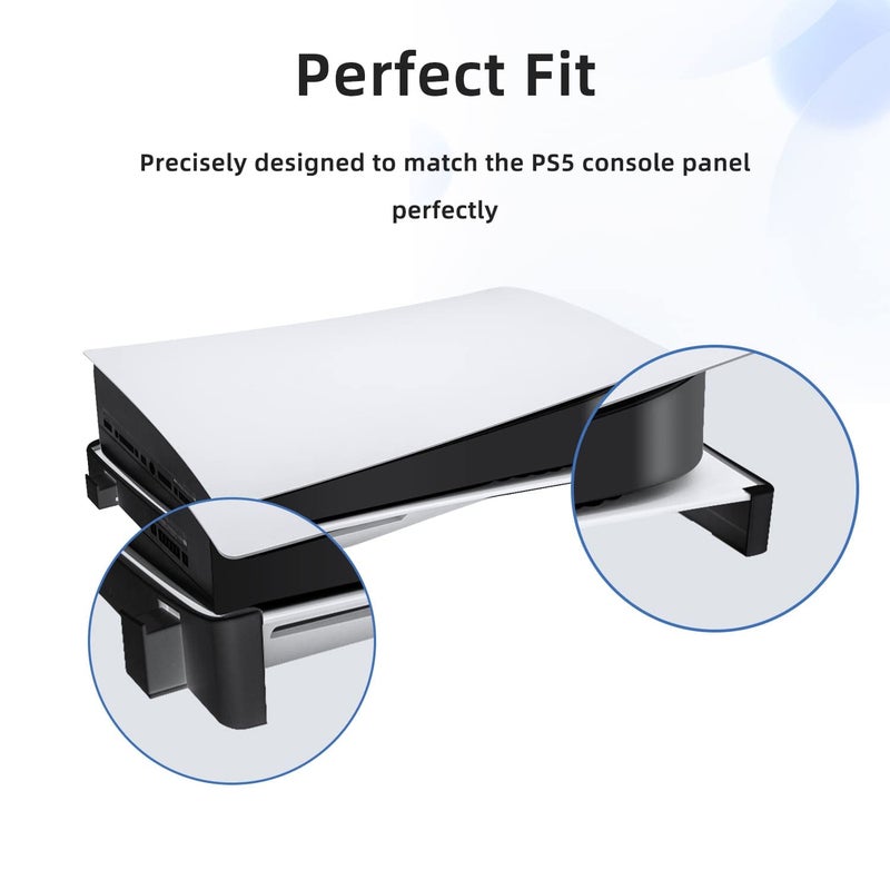Mcbazel Horizontal Stand for PS5, Base Stand Accessories Compatible with PlayStation 5 Disc & Digital Editions - Black (NOT for PS5 Slim/Pro) - Image 5