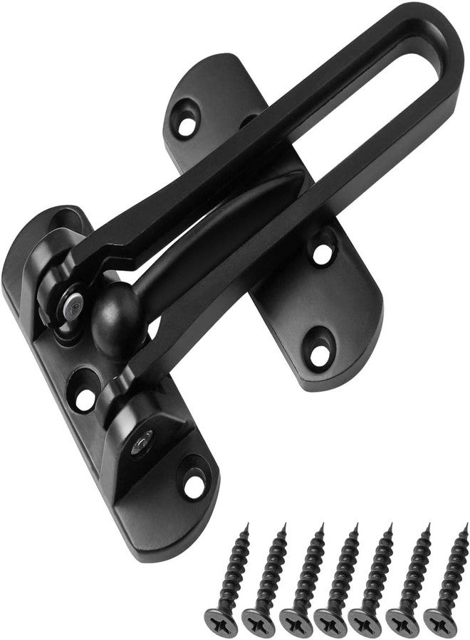 OMKRUSH 1Pack, Door Reinforcement Lock Latch Swing Bar Lock for Home Security Front Door Locks for Kids Thicken Solid Aluminium Alloy for Home Security, Hotel Latches.(Reinforcement Door Lock) - Image 1