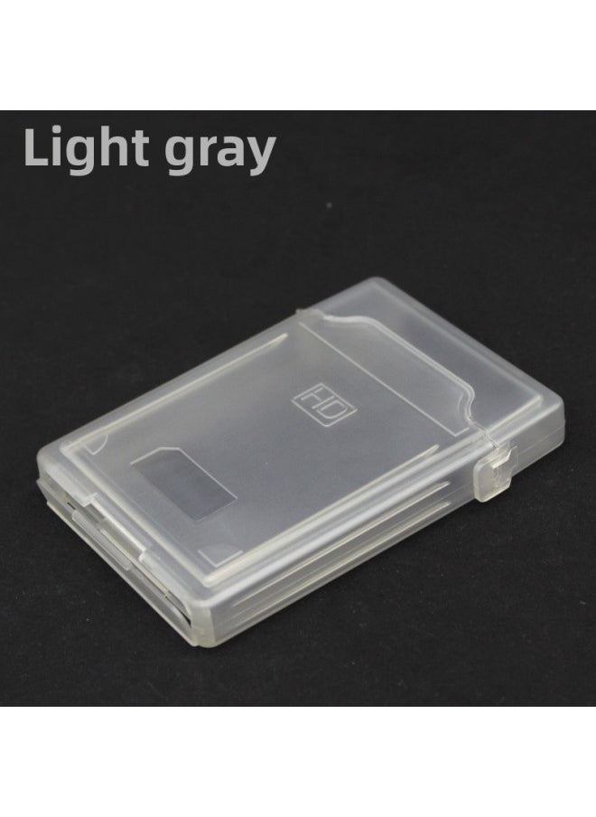 Generic 2.5 Inch PP Mobile Hard Disk Box Hard Disk Storage Box Hard Disk PP Box Hard Disk Plastic Box Hard Disk Protective Cover-Color:Grey  - Image 1