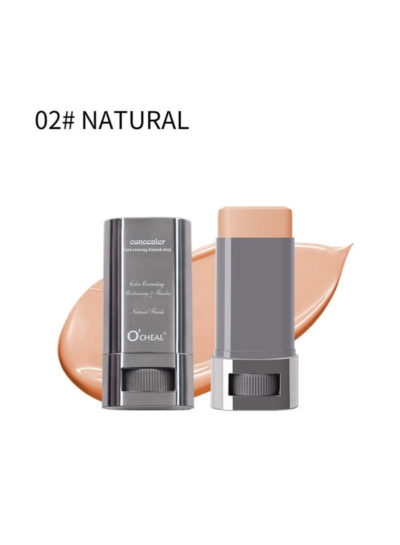 OCHEAL Hydrating Concealer Stick, Full Coverage Face Makeup for All Skin Types, Moisturizing, Long Lasting, Waterproof, Brighten, Lightweight Tinted Contour Stick Foundation for Women (Natural) - Image 1