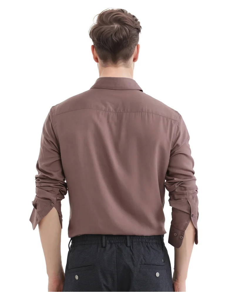 Rare Rabbit Men's Solid Formal Shirt