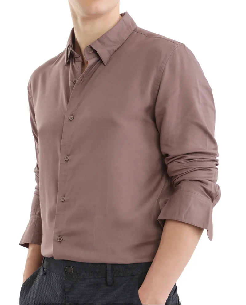 Rare Rabbit Men's Solid Formal Shirt