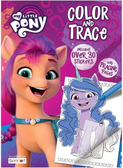 my little Pony My Little Pony 48 Page Color and Trace Coloring Book with 8 Tracing Sheets and Stickers Bendon 51408  - Image 1